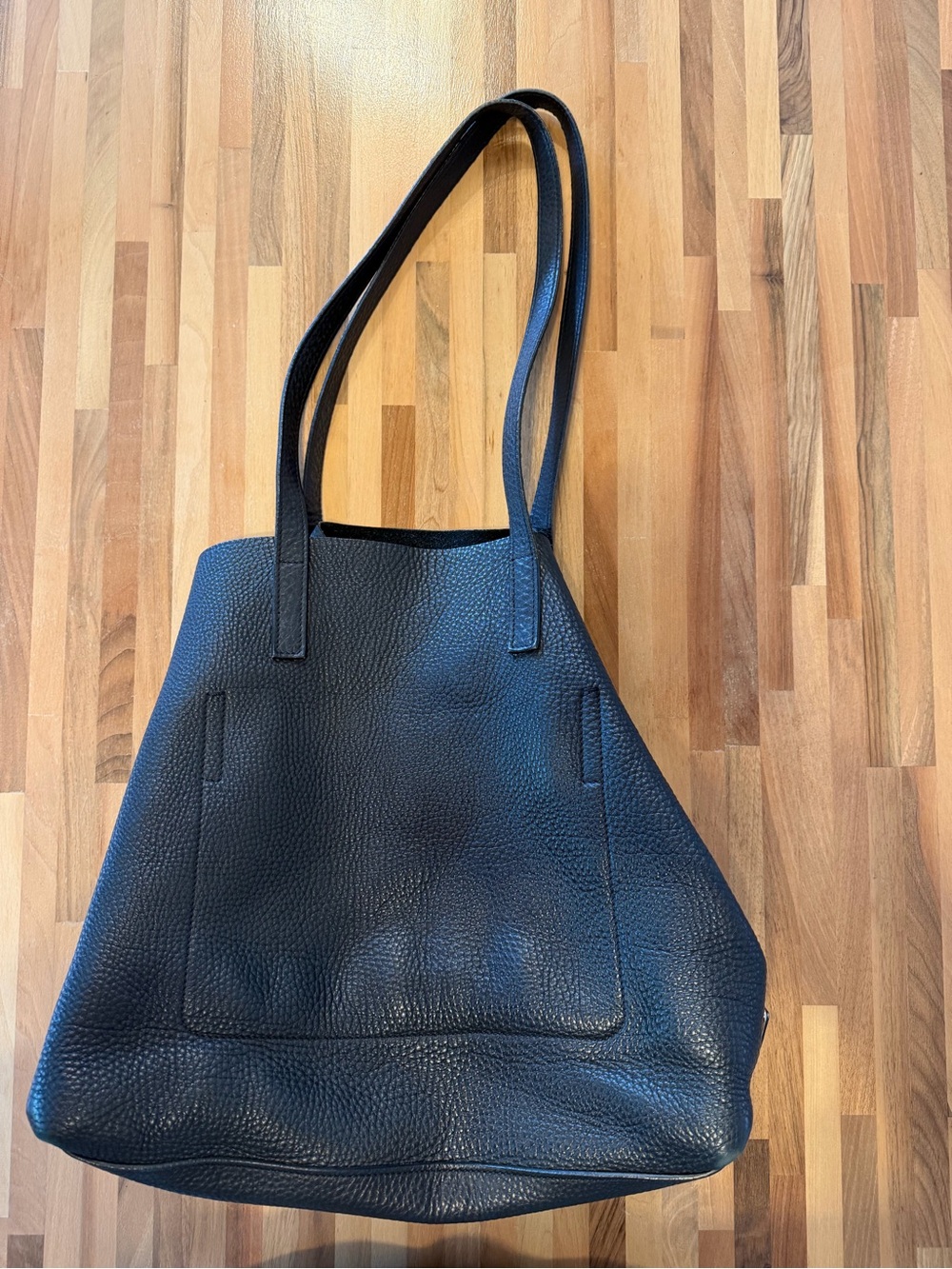 Prada Black Pebbled Leather Tote - Picture 2 of 8